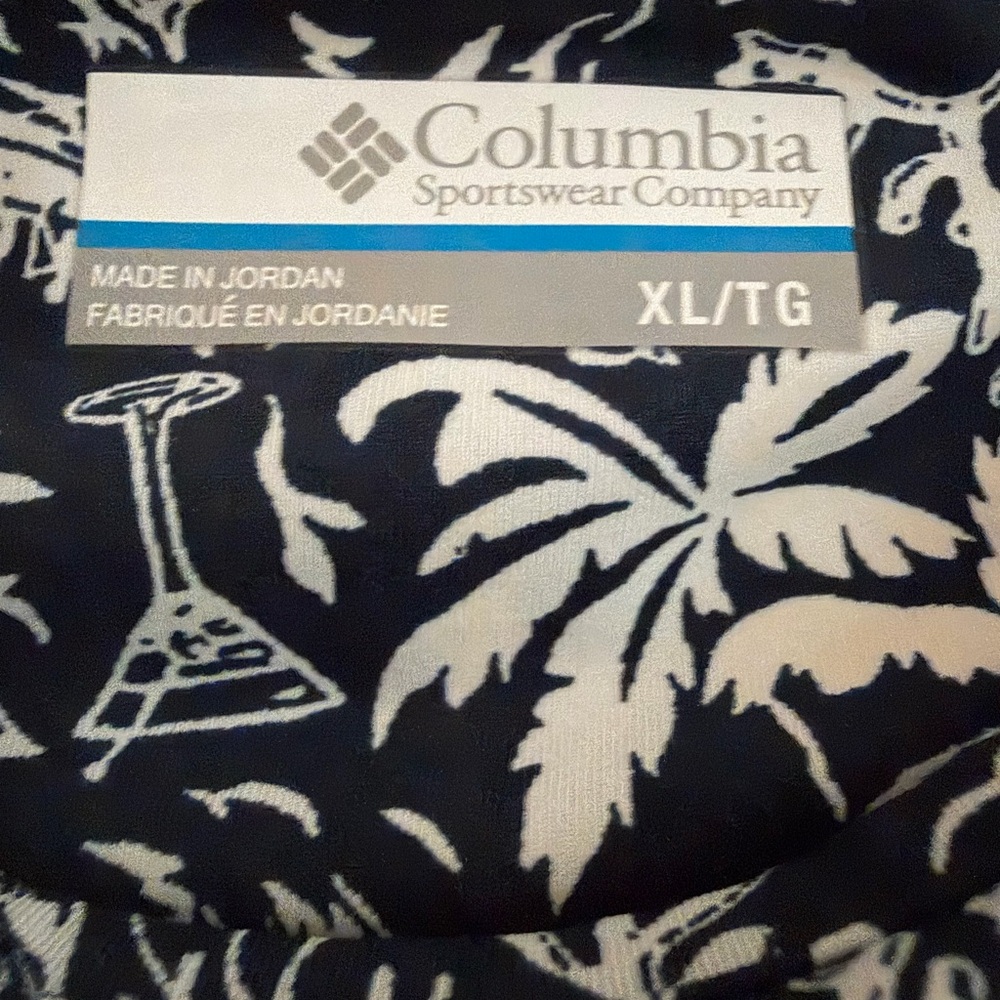 Columbia Navy and White Floral Midi Tank Dress - Picture 3 of 3